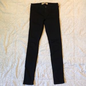 Hollister black super skinny jeans